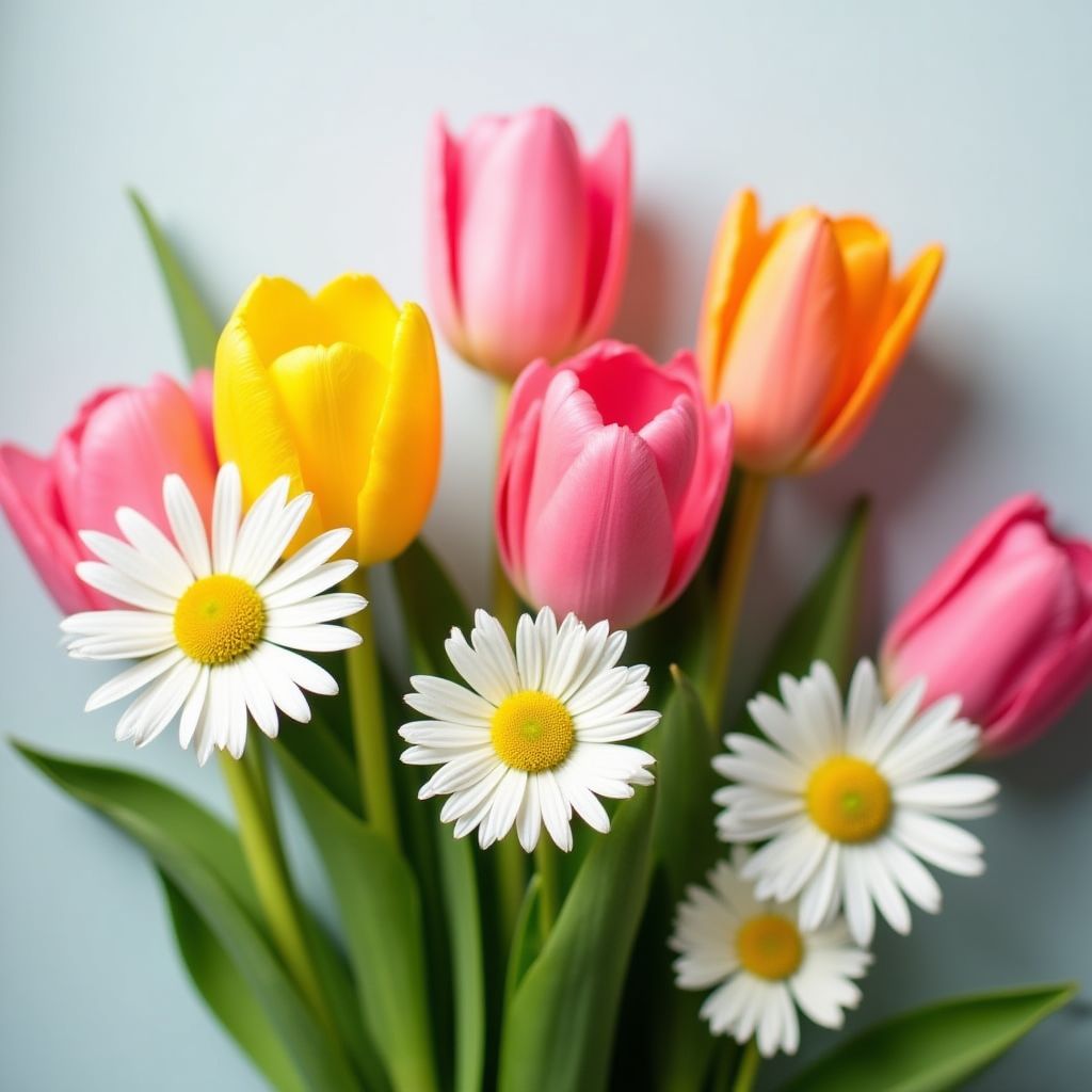 Bouquet printanier mixte