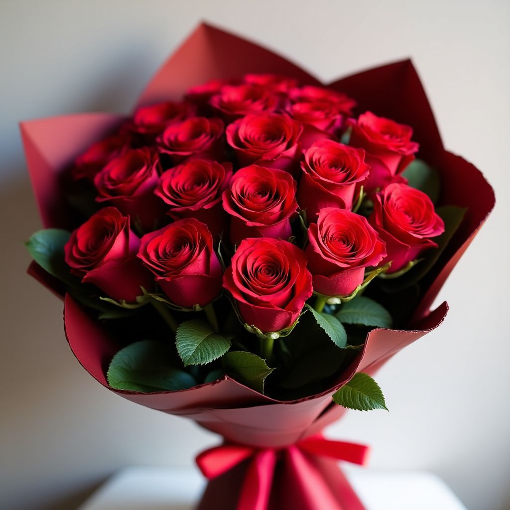 Bouquet de roses rouges
