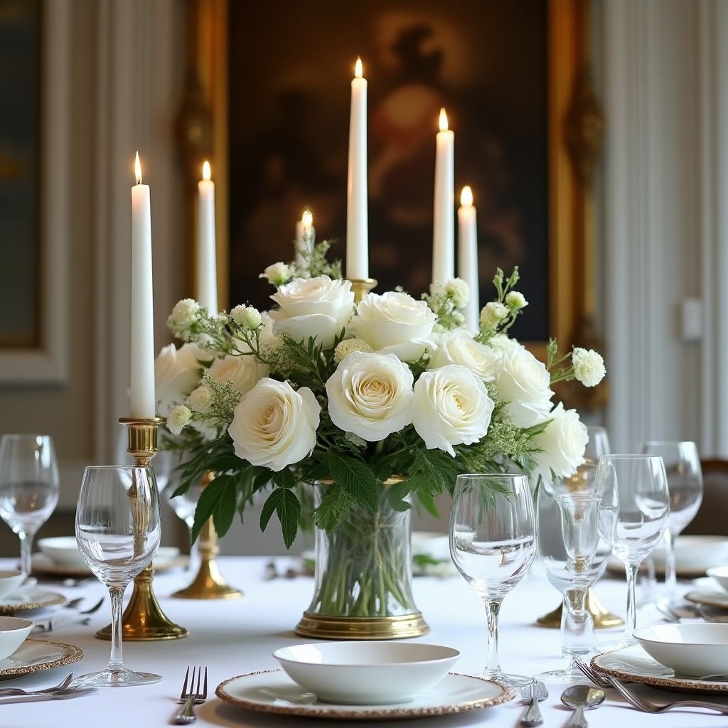 Décoration florale de table